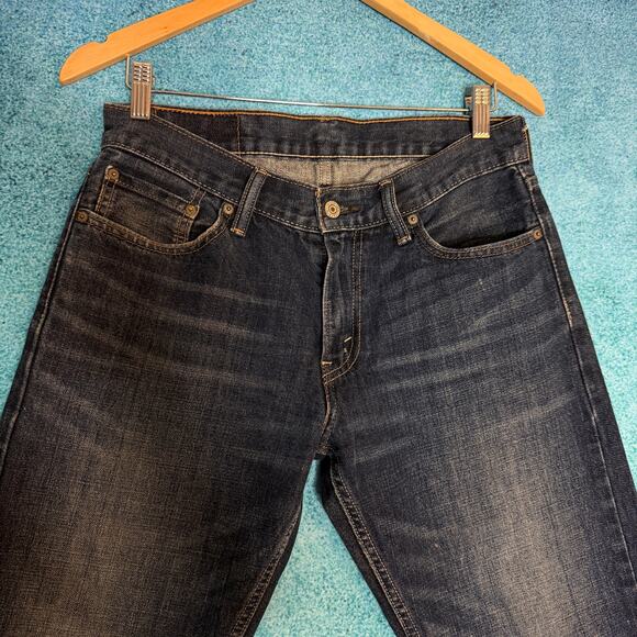 Levis 514 Jeans W30 L30 Mens Dark Blue Straight Fit Vintage Denim Fits 30x29 - Picture 9 of 14